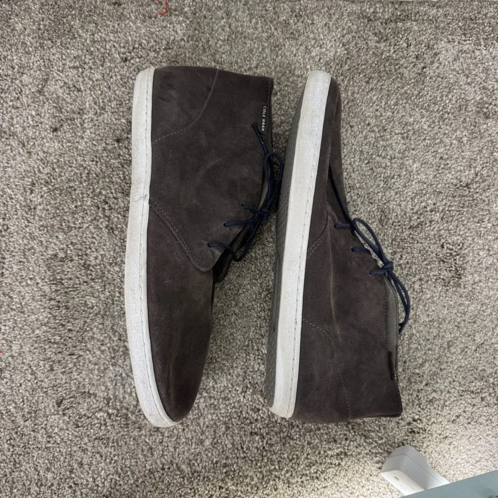 Cole Haan Grand Crosscourt Chukka Brown Suede Mid Top Sneakers C21060 Mens 13M